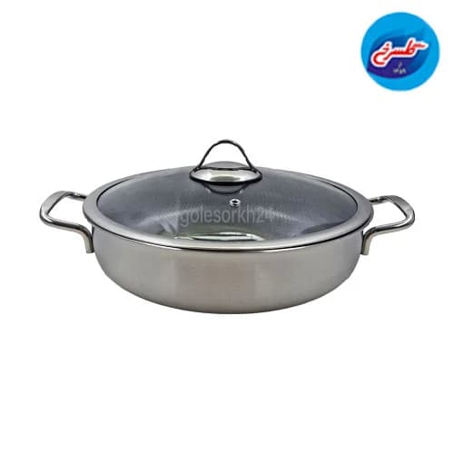 تابه استیل سافینوکس کف لیزری سایز 28