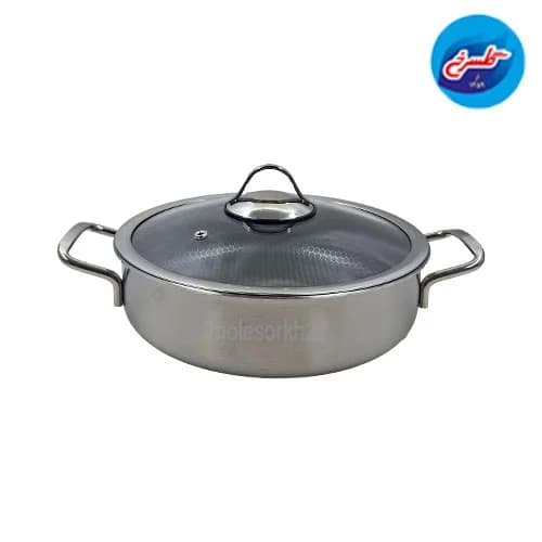 تابه استیل سافینوکس کف لیزری سایز 24