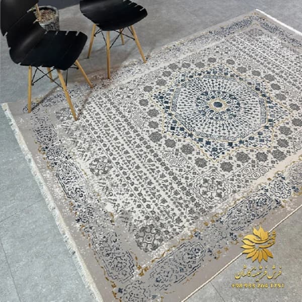 فرش 500 شانه مدرن با نمای سنتی کد 42042 — تصویر ۳