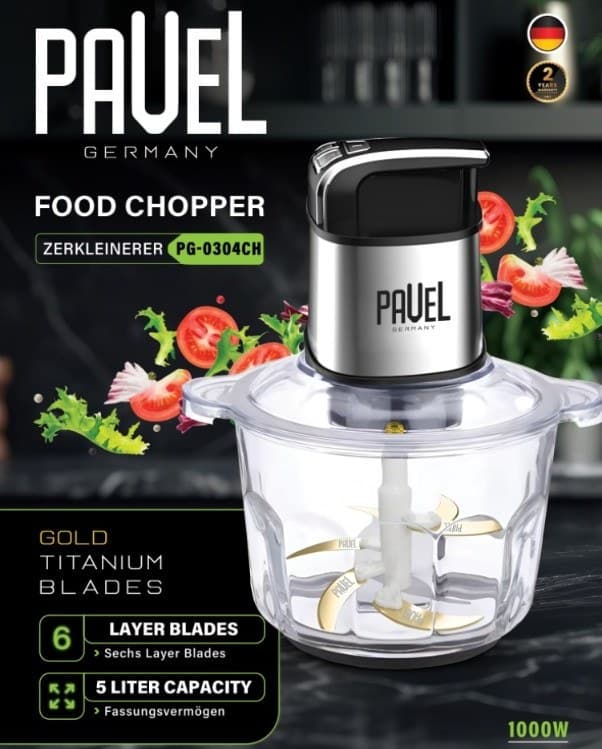 خرد کن 5 لیتری پاول مدل Pavel Food Chopper PG-0304CH