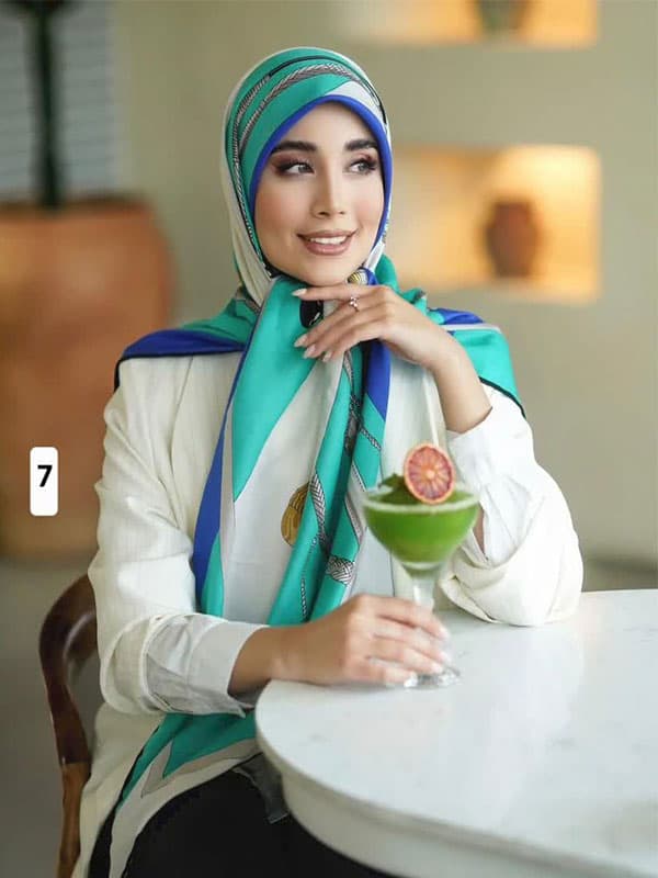 روسری نخ کشمیر کد ۸۱۹ — تصویر ۷