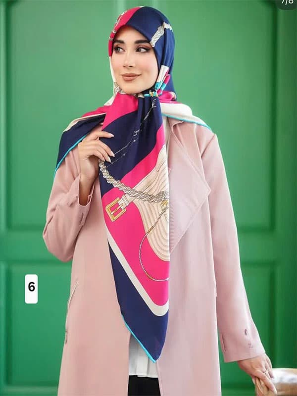 روسری نخ کشمیر کد ۸۱۹ — تصویر ۶