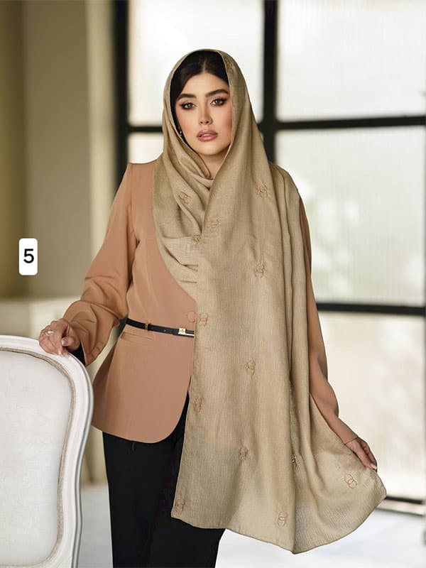 شال وال کریشه گلدوزی کد ۸۱۶ — تصویر ۵