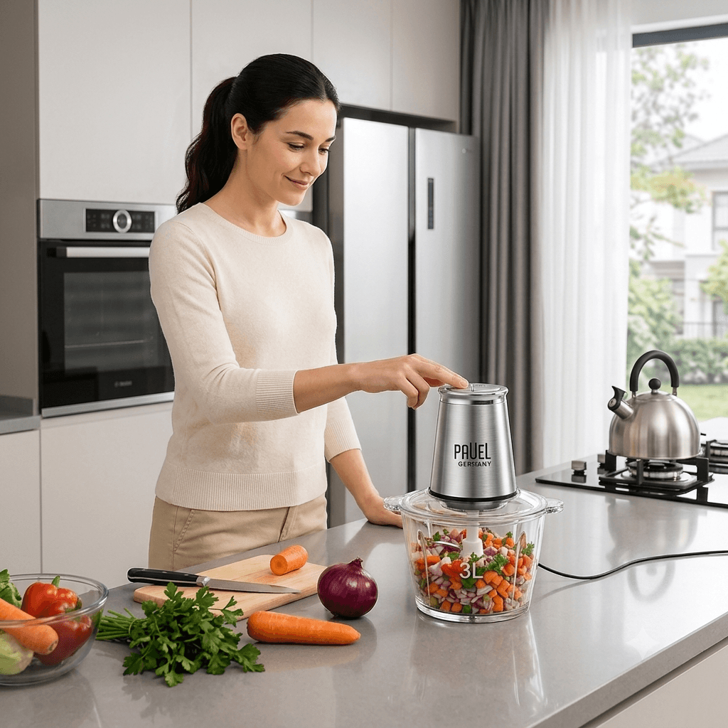 خرد کن 3 لیتری پاول مدل Pavel Food Chopper PG-0302CH — تصویر ۶