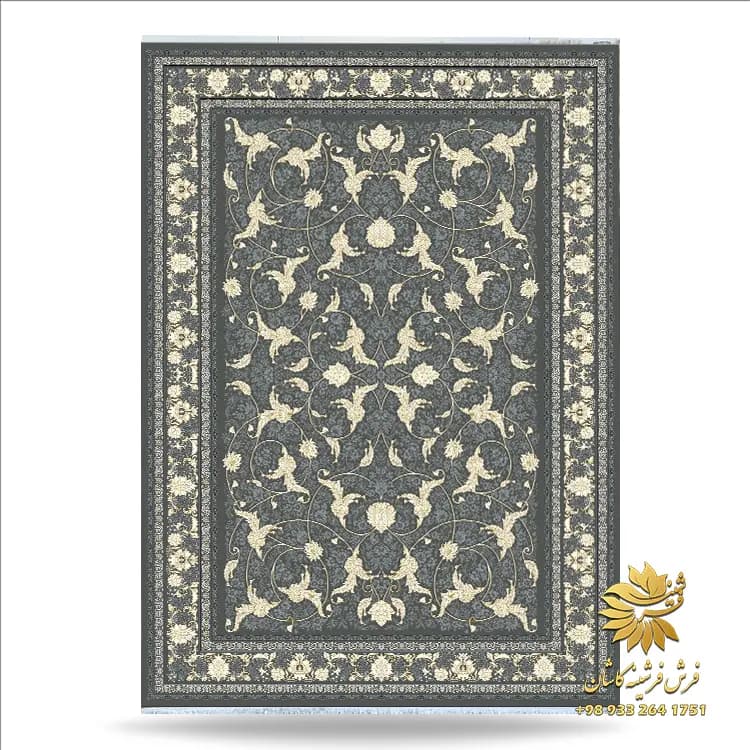 فرشینه افشان دودی طلایی کد af10181 — تصویر ۲