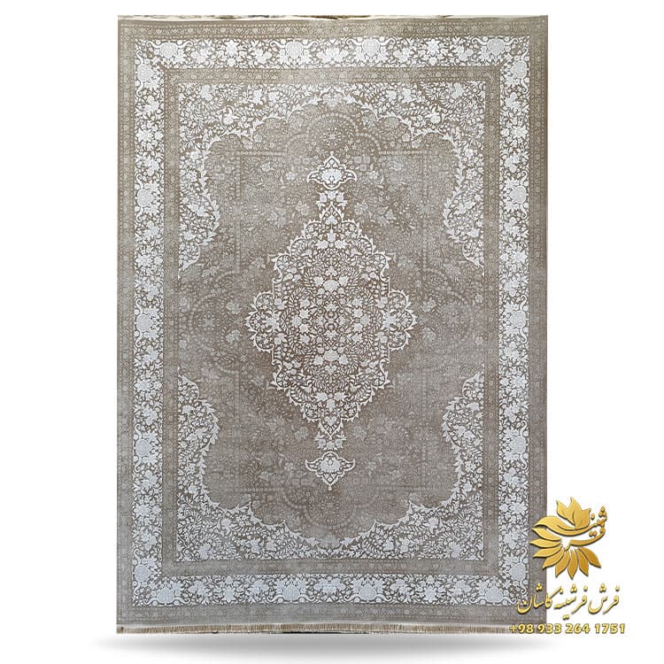 فرش نسکافه ای 700 شانه جدید اکرولیک کد 71048nw