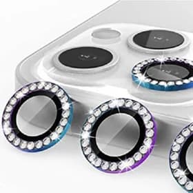 محافظ لنز دوربین مدل رینگی نگین دار IPHONE 11 — تصویر ۲