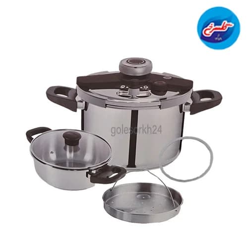 زودپز دوقلو یونیک 5 و 7 لیتری مدل 6033 — تصویر ۲