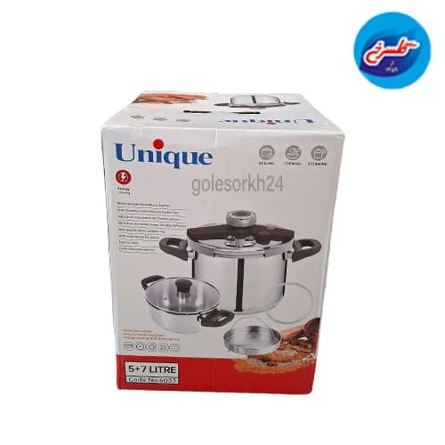 زودپز دوقلو یونیک 5 و 7 لیتری مدل 6033 — تصویر ۳