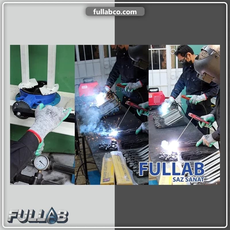 شیر پروانه ای ویفری بدنه و دیسک چدن | FULLAB فولاب — تصویر ۲