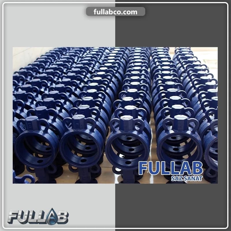شیر پروانه ای بدنه چدن دیسک پلیمر | فولاب FULLAB — تصویر ۴