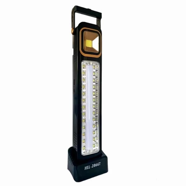 چراغ اضطراری و کمپینگ مدل HEL-2866T با نور سفید