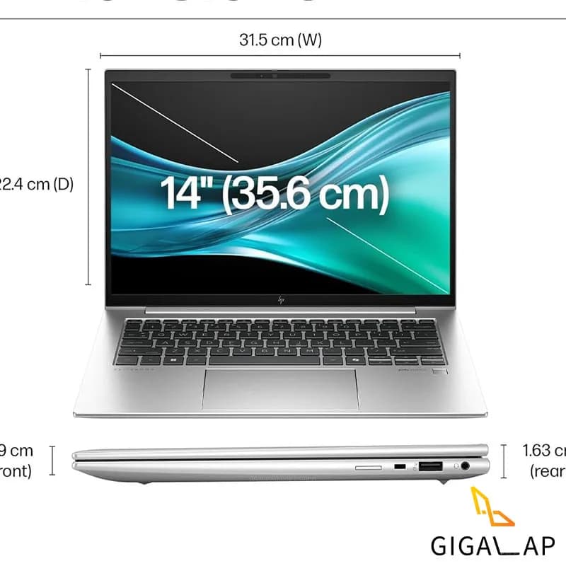 لپ تاپ استوک HP ELITEBOOK 840 G11 | U5-125U |8GB| INTEL+NPU| 14,1″ FHD