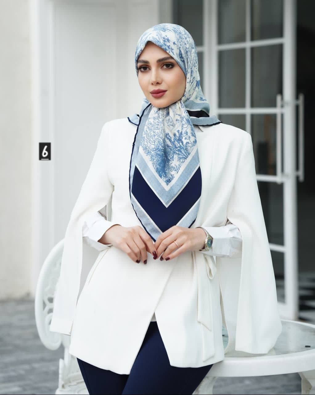 روسری ابریشم توییل کد ۶۴۰ — تصویر ۶