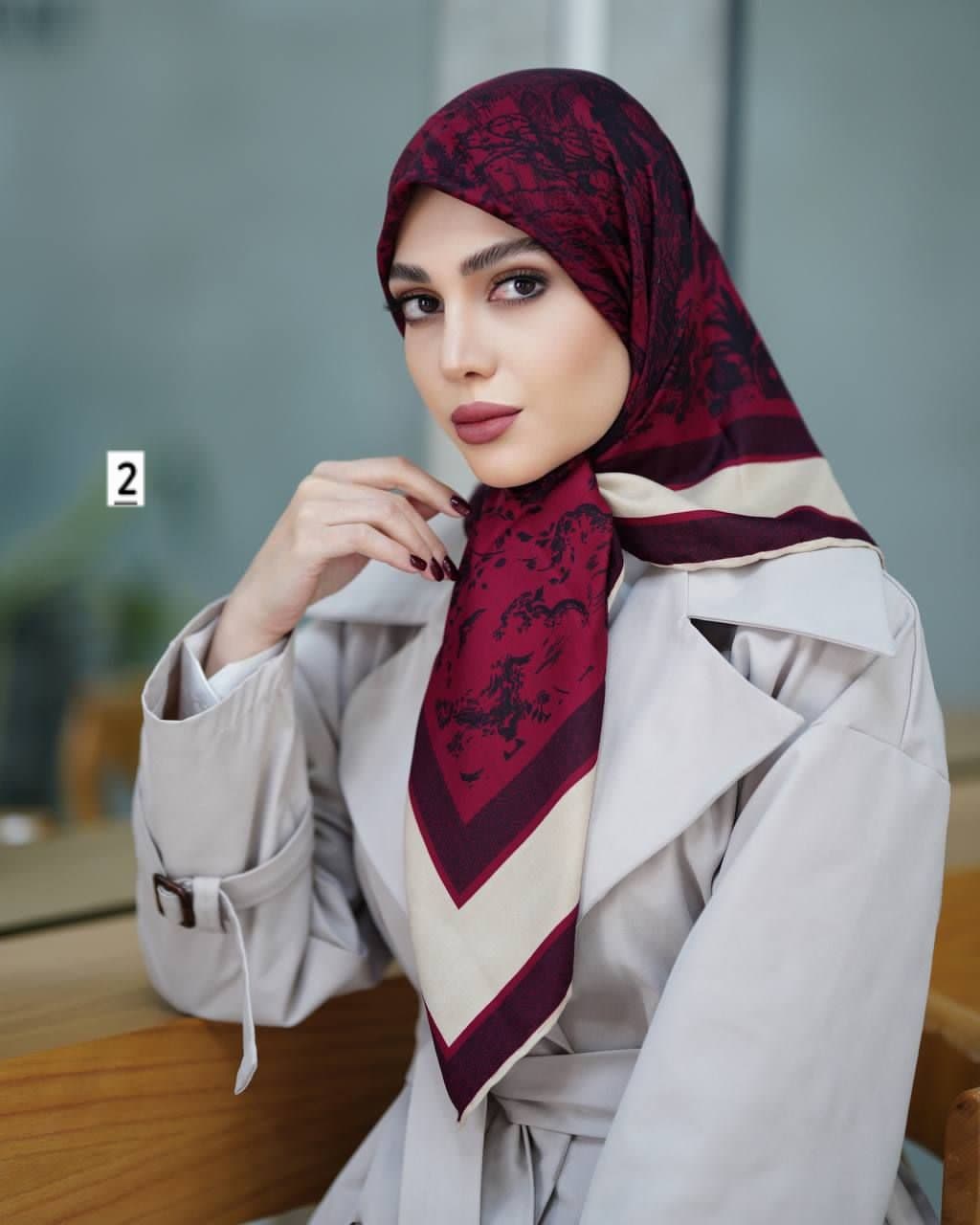 روسری ابریشم توییل کد ۶۴۰ — تصویر ۲