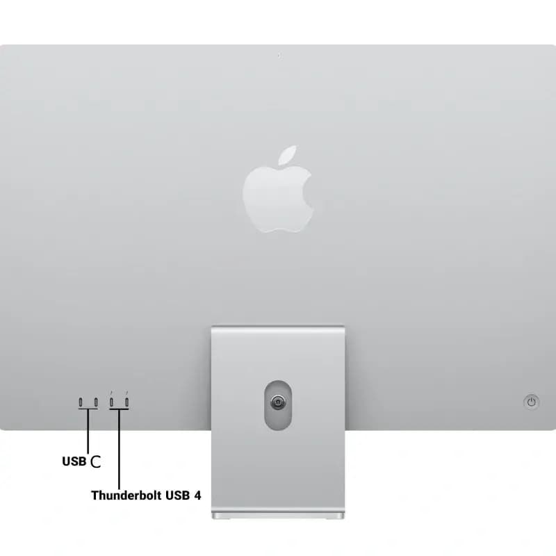 کامپیوتر All in One اپل 24 اینچ iMAC MQR93 A2874 | M3-8CORE | 8G | 256 ssd | M3 With 8 core GPU — تصویر ۵