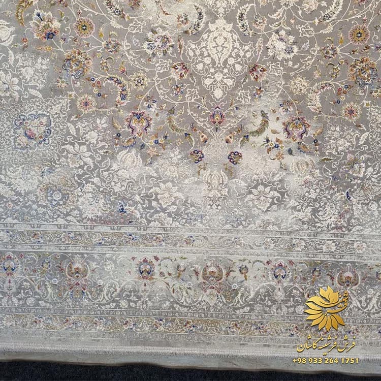 فرش ماشینی 1500 شانه وینتیج طوسی آتلانتیس — تصویر ۵