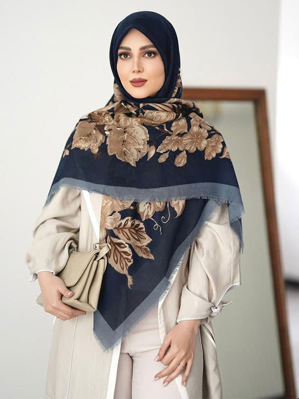 روسری نخی سیااسکارف کد ۵۴۸