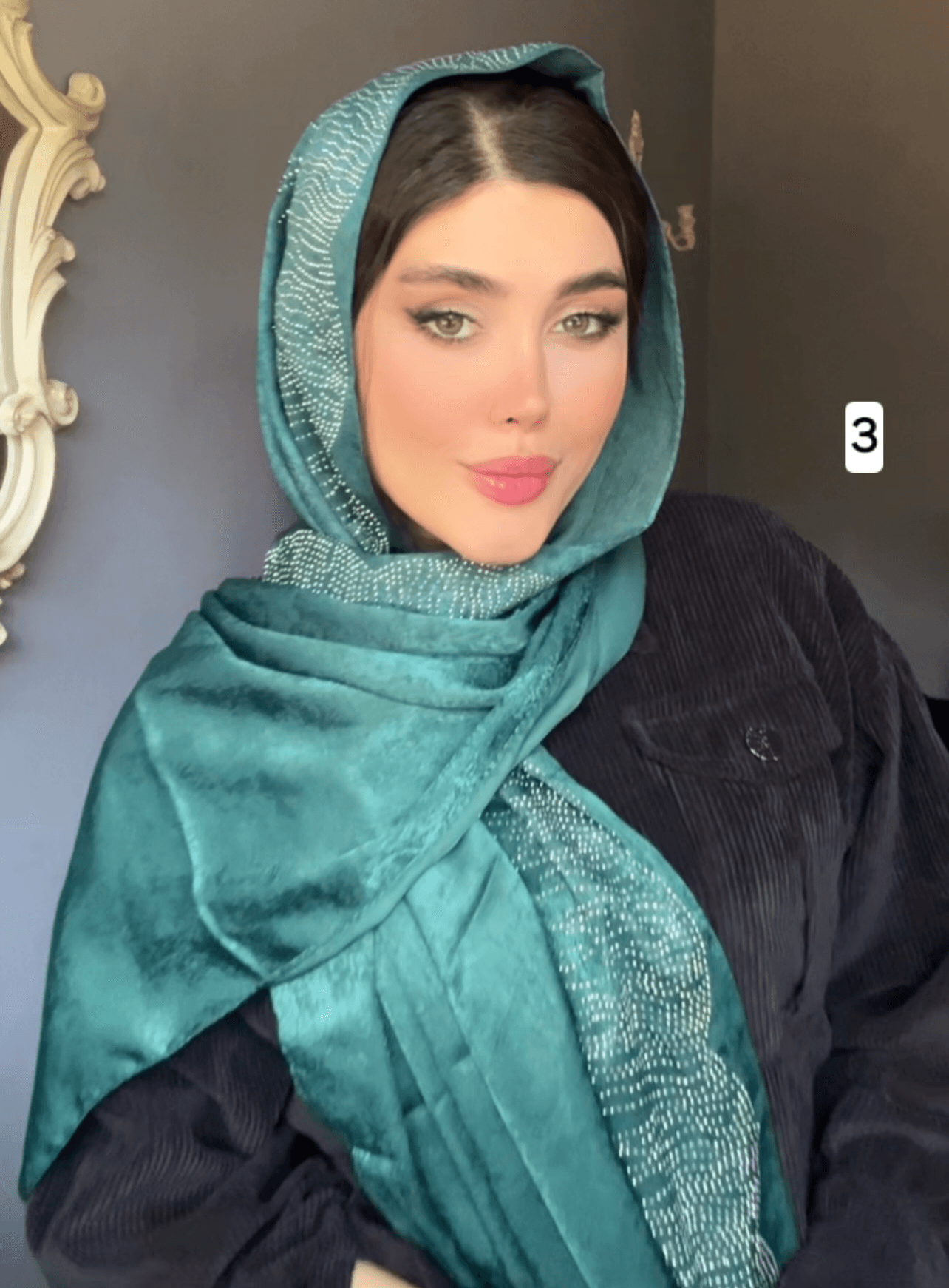 شال کوپرا نگین آتشی کد ۵۱۲ — تصویر ۵