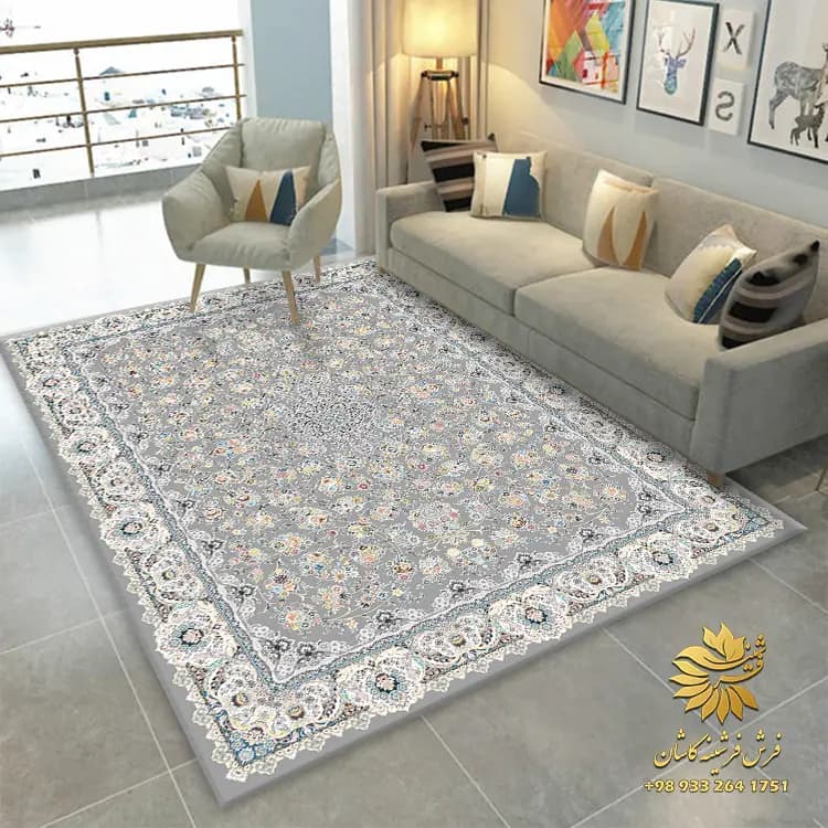 فرشینه طرح فرش 1200 شانه افشان کد af1006