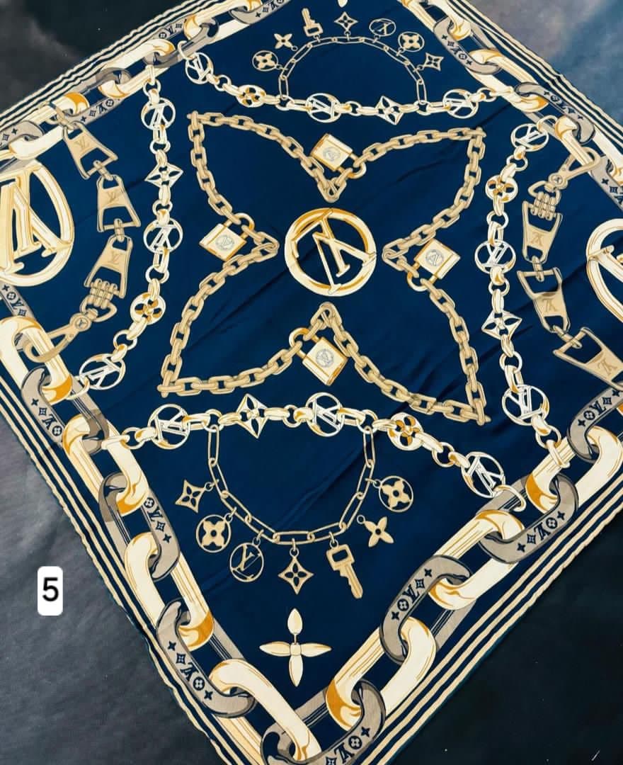 روسری نخ نیلا طرح ال وی کد ۵۰۲ — تصویر ۵