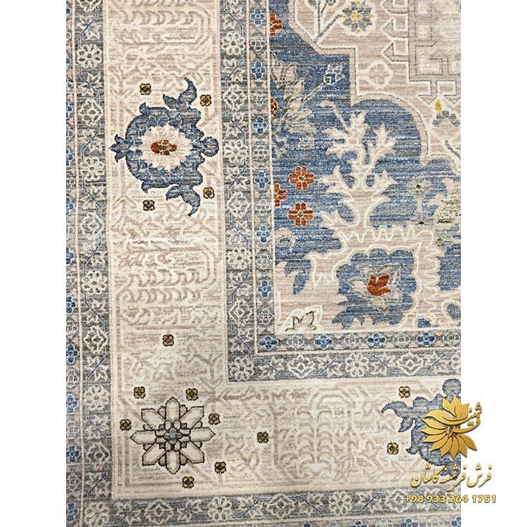 فرش 700 شانه سلطان آباد زمینه کرم 76006 — تصویر ۲