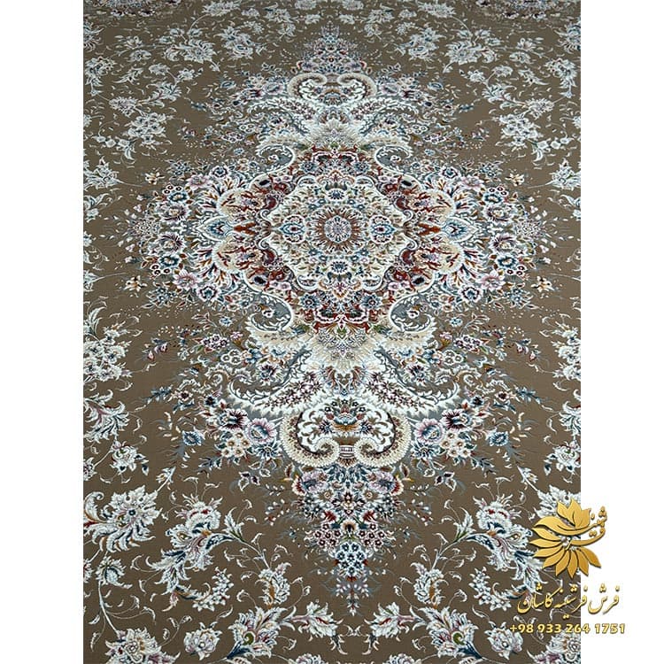 فرش 1200 شانه بژ رنگ طرح اسطوره — تصویر ۳