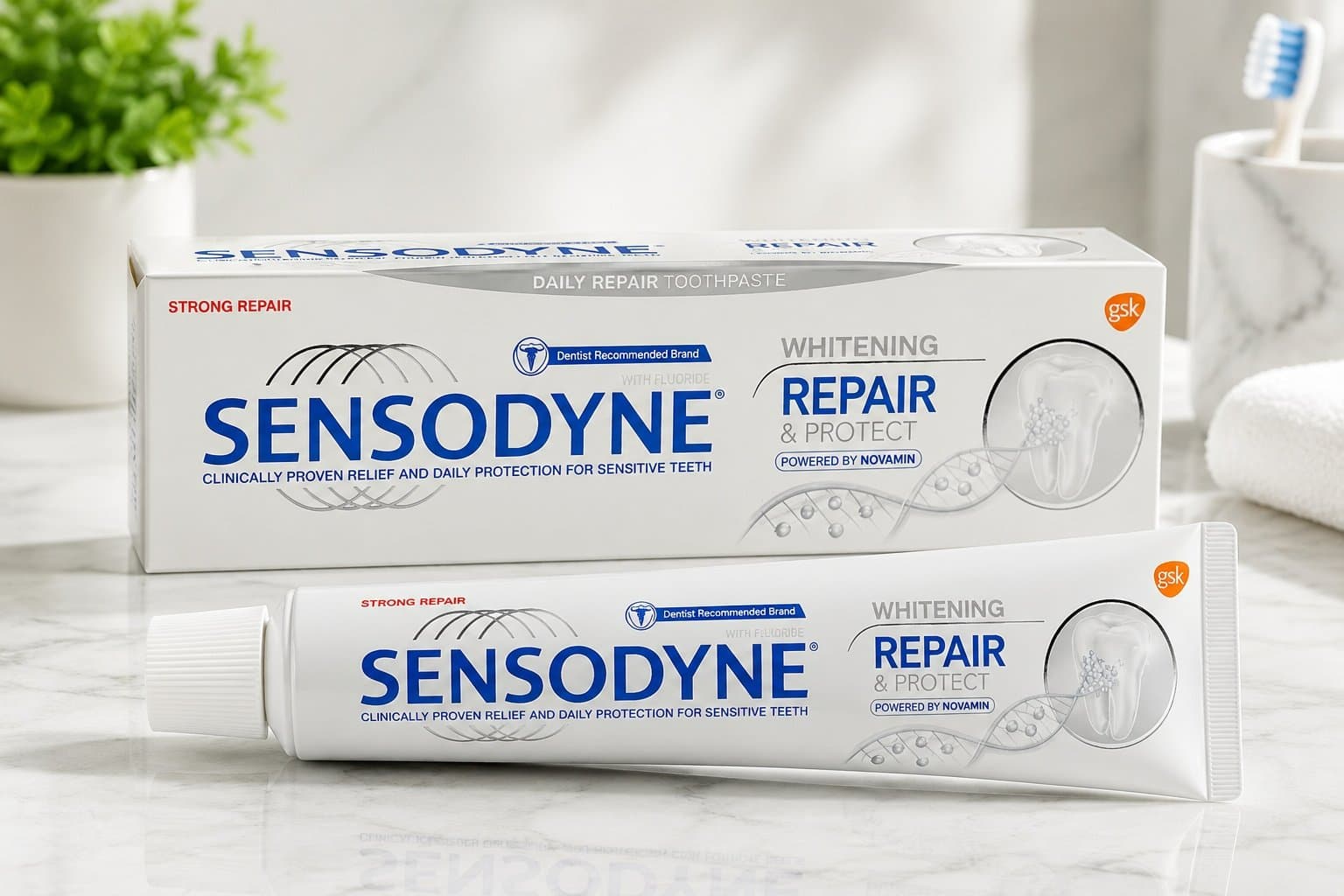 خمیر دندان سنسوداین مدل Repair & Protect حجم 100 میلی لیتر — تصویر ۲