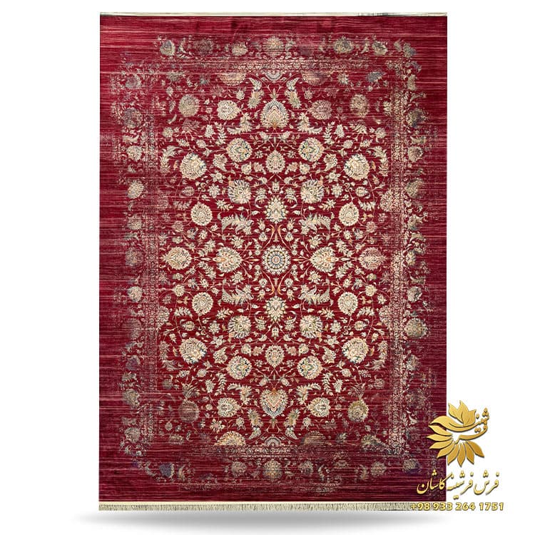 فرش 1500 شانه جدید افشان طرح وینتیج کد 7560