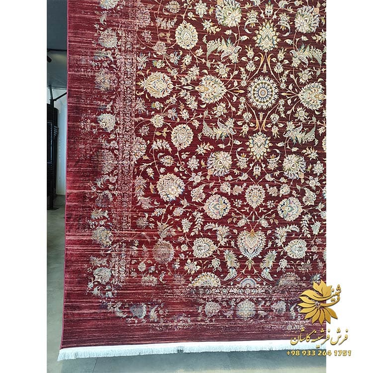 فرش 1500 شانه جدید افشان طرح وینتیج کد 7560 — تصویر ۳