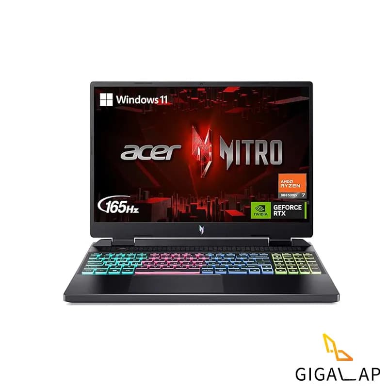 لپ تاپ گیمینگ ACER NITRO ANV16-S41 | Ryzen7 260W | 8GB RTX 5070 | 2k 180Hz — تصویر ۲