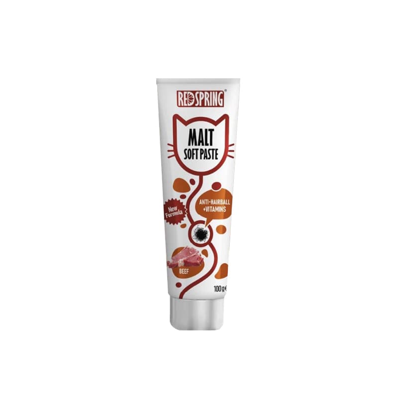 خمیر مالت گربه رداسپرینگ با طعم گوشت گوساله Redspring Malt Soft Paste Beef وزن 100 گرم