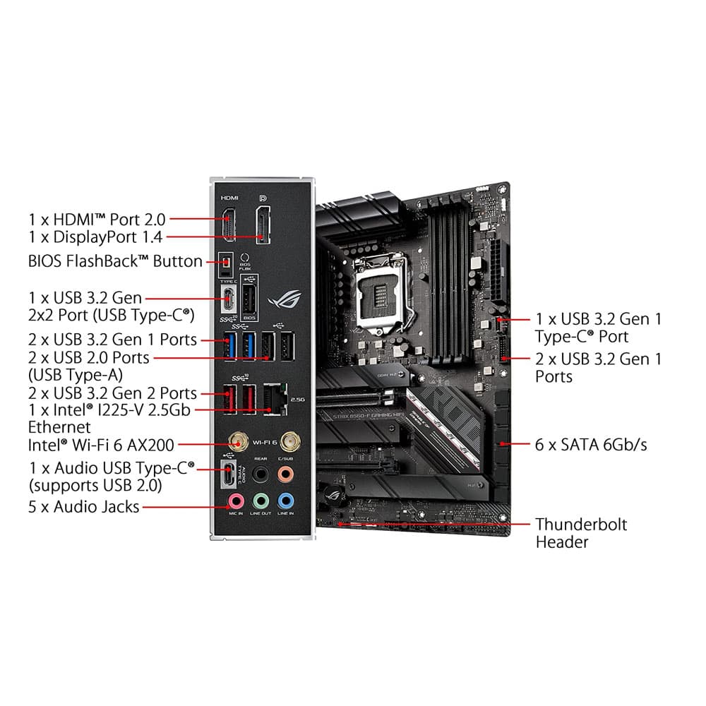 مادربرد ایسوس مدل ASUS ROG STRIX B560-F GAMING WIFI — تصویر ۷