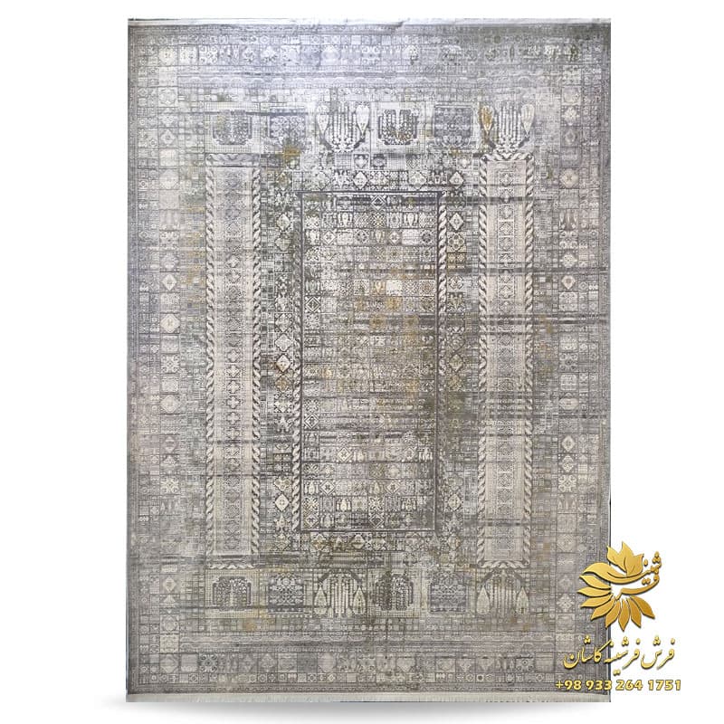 طرح خشتی باستان سیلور سبز 1200 شانه وینتیج