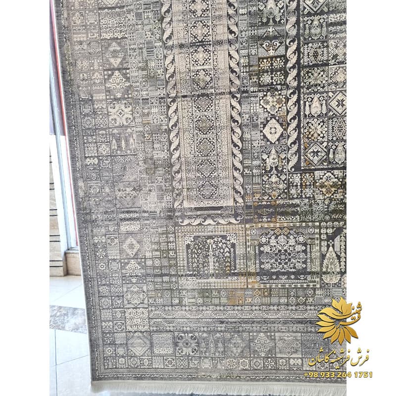 طرح خشتی باستان سیلور سبز 1200 شانه وینتیج — تصویر ۴