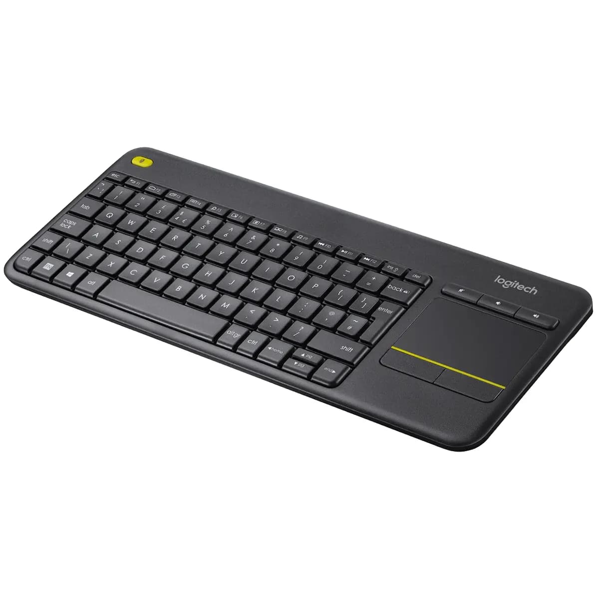 کیبورد و تاچ پد بی سیم کامپیوتر و تلویزیون لاجیتک مدل Logitech K400 Plus — تصویر ۴