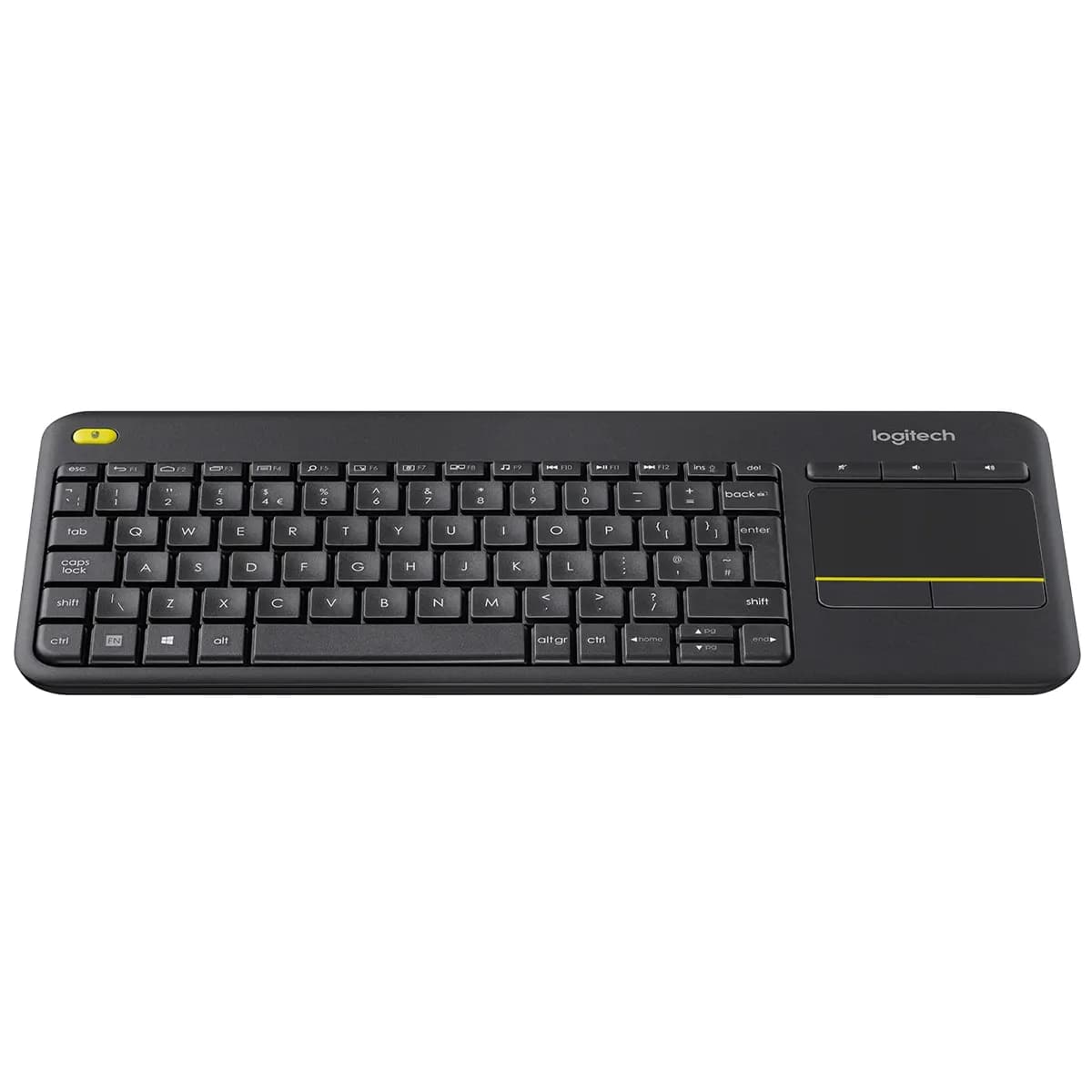 کیبورد و تاچ پد بی سیم کامپیوتر و تلویزیون لاجیتک مدل Logitech K400 Plus — تصویر ۳