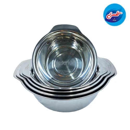 سرویس لگن استیل یونیک 5 پارچه سایز 24 تا 32 — تصویر ۲