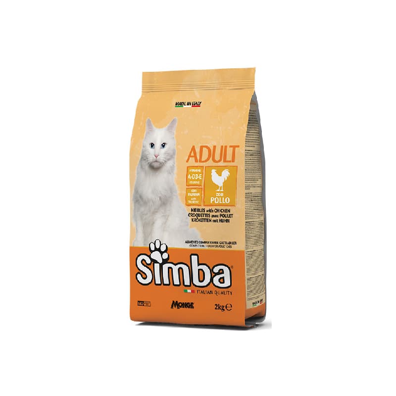 غذای خشک گربه مونژ مدل سیمبا طعم مرغ Monge simba Cat Chicken 400gr
