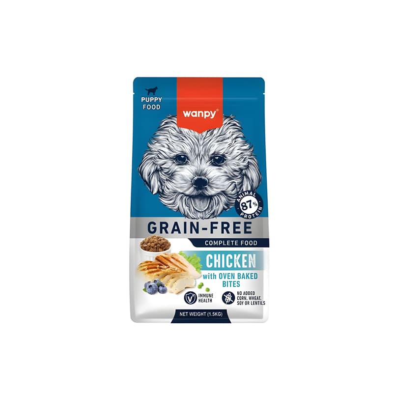 غذای خشک سگ پاپی ونپی طعم مرغ Wanpy Puppy Food 1/5Kg — تصویر ۲