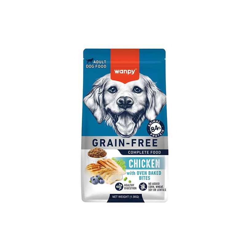 غذای خشک سگ ونپی با طعم مرغ Wanpy Complete Dog Food وزن 1.5 کیلوگرم