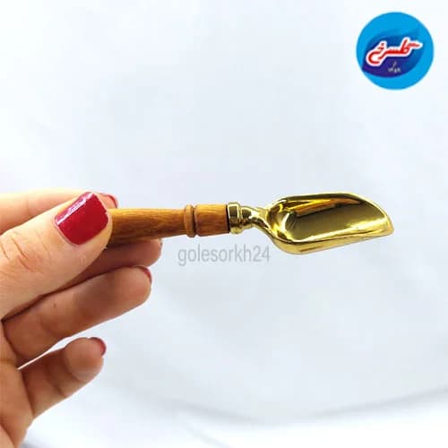 قاشق ادویه زاماک دسته چوبی کد 5048 — تصویر ۲