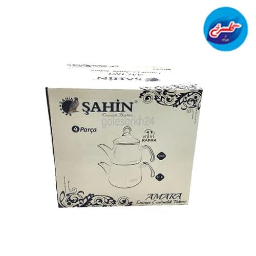 کتری و قوری لعابی شاهین ترکیه — تصویر ۶