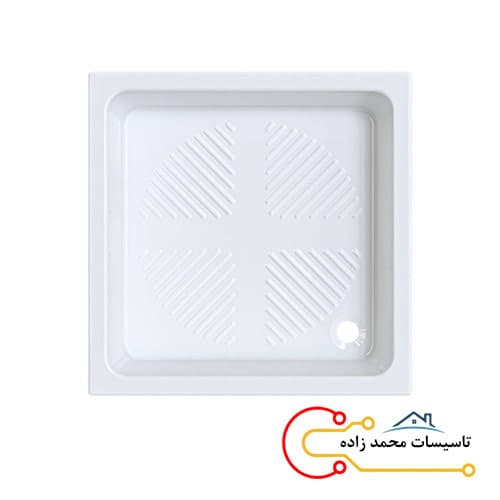زیر دوشی سرامیکی رگال 80 *80 چینی کرد