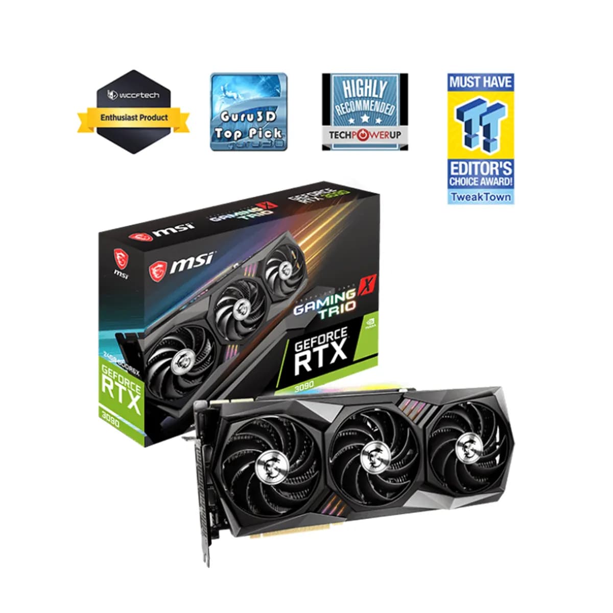 کارت گرافیک ام اس آی MSI GeForce RTX 3090 GAMING X TRIO 24GB — تصویر ۶