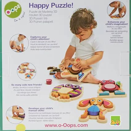پازل چوبی آموزشی جغد Oops — تصویر ۲
