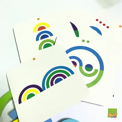 اسباب بازی چوبی رنگین کمان — تصویر ۲