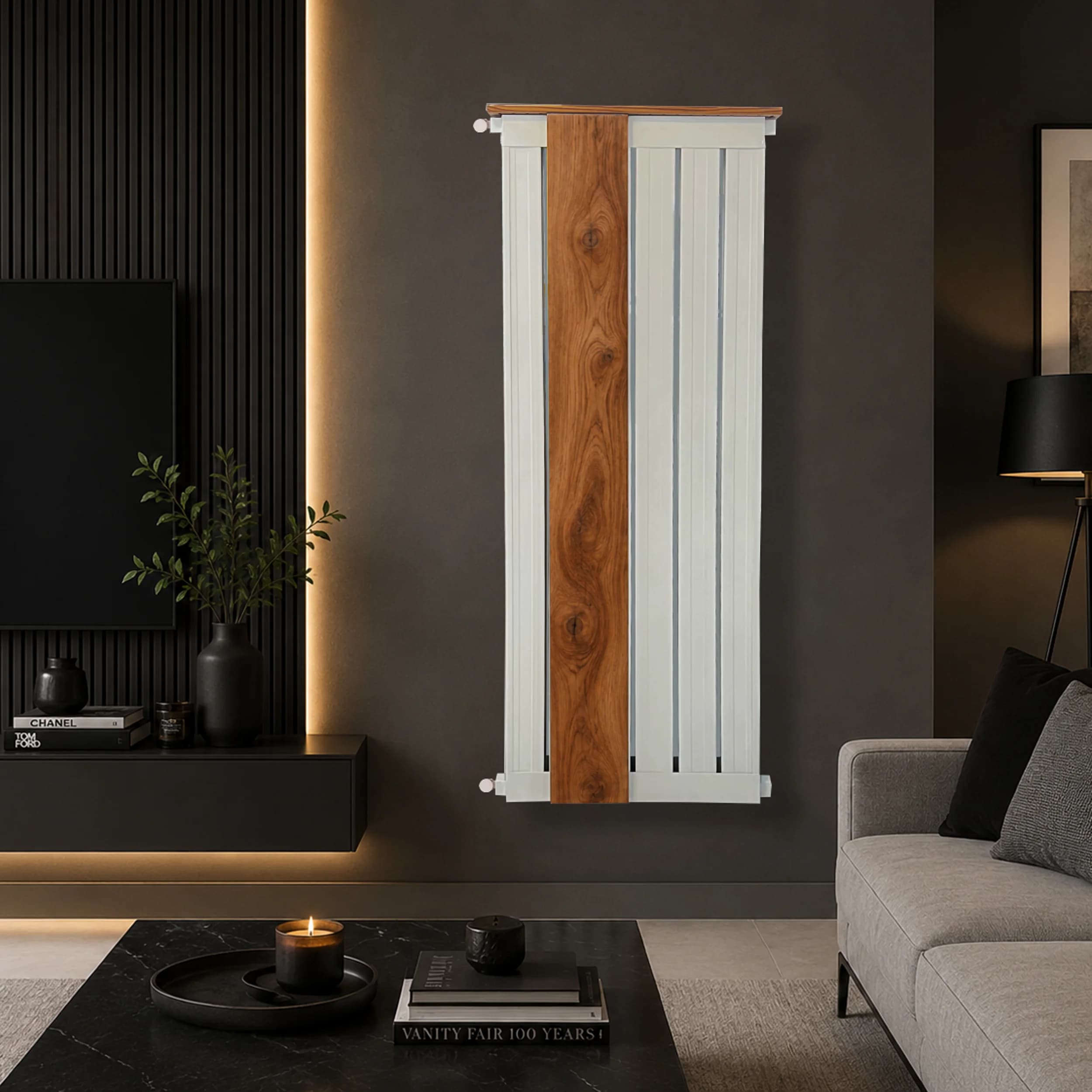 رادیاتور ایستاده هاتیپس مدل ارکیده سفید 140cm — تصویر ۲