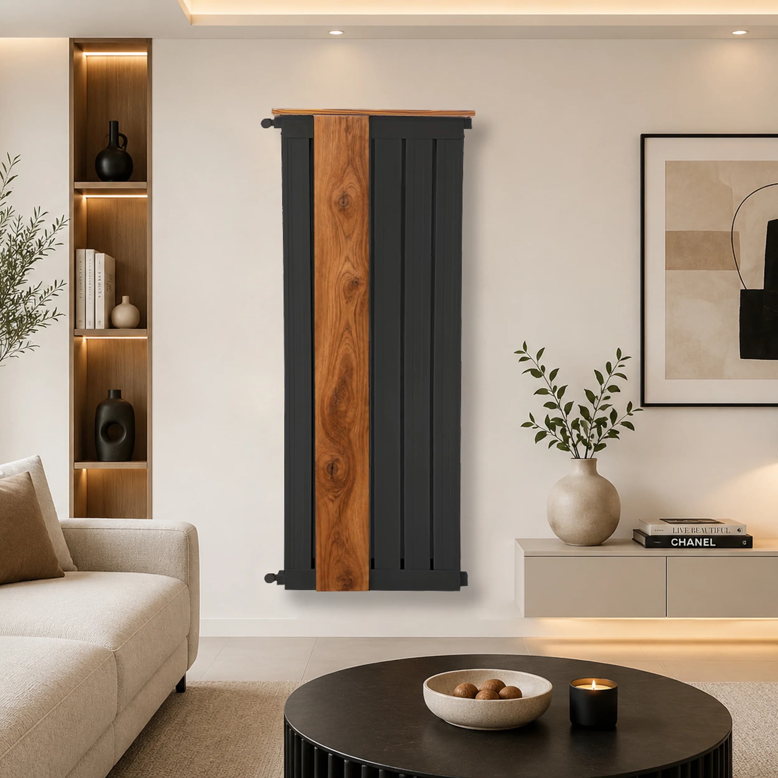 رادیاتور ایستاده هاتیپس مدل ارکیده مشکی 120cm — تصویر ۵