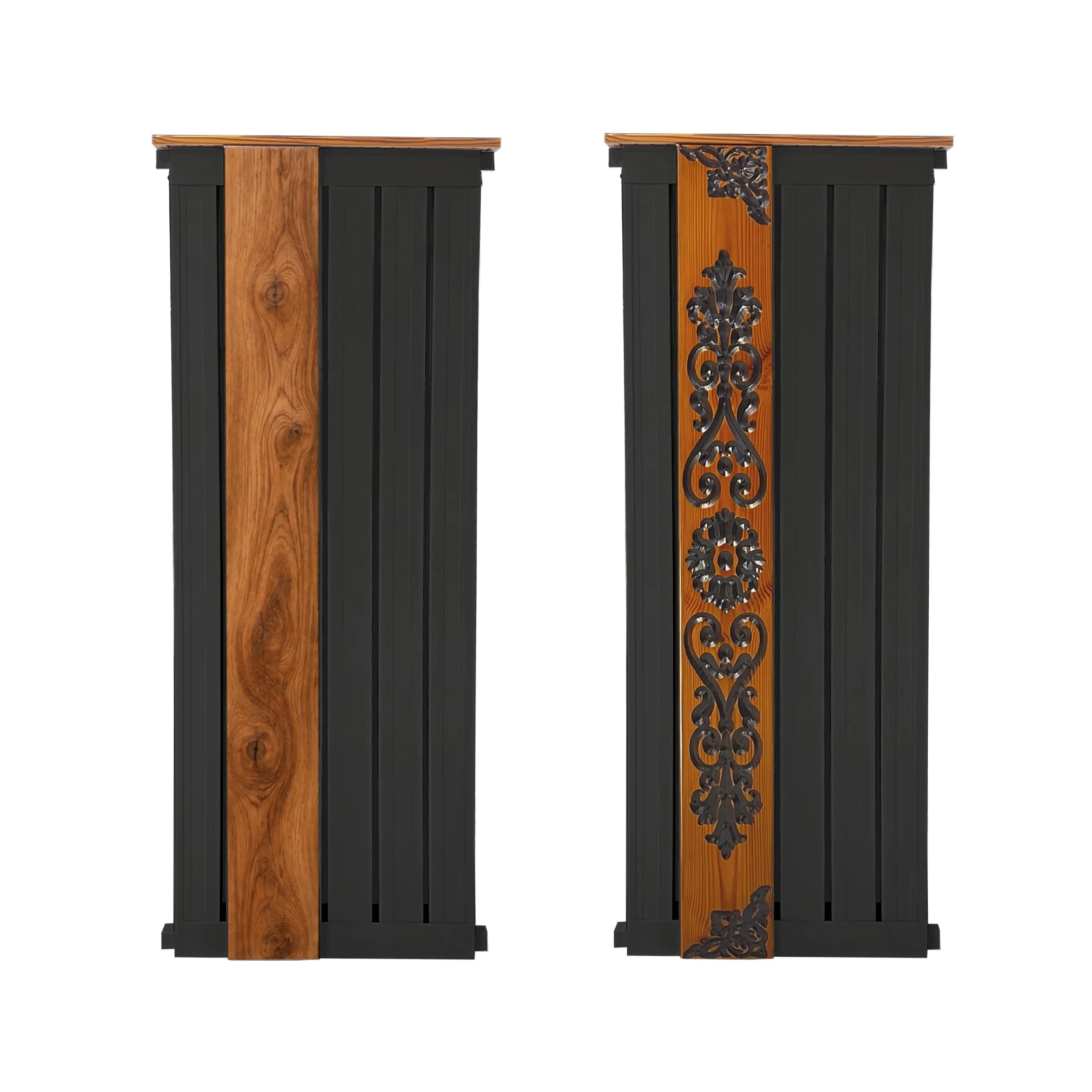 رادیاتور ایستاده هاتیپس مدل ارکیده مشکی 120cm